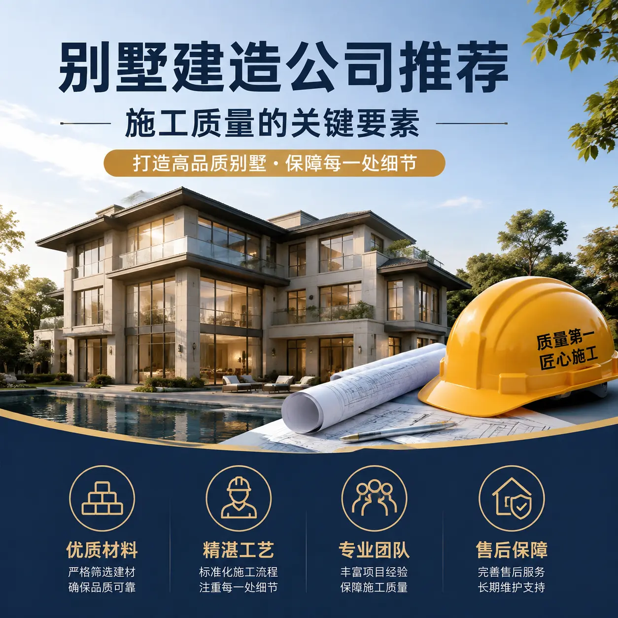 别墅建造公司推荐： 安徽 施工质量的关键要素