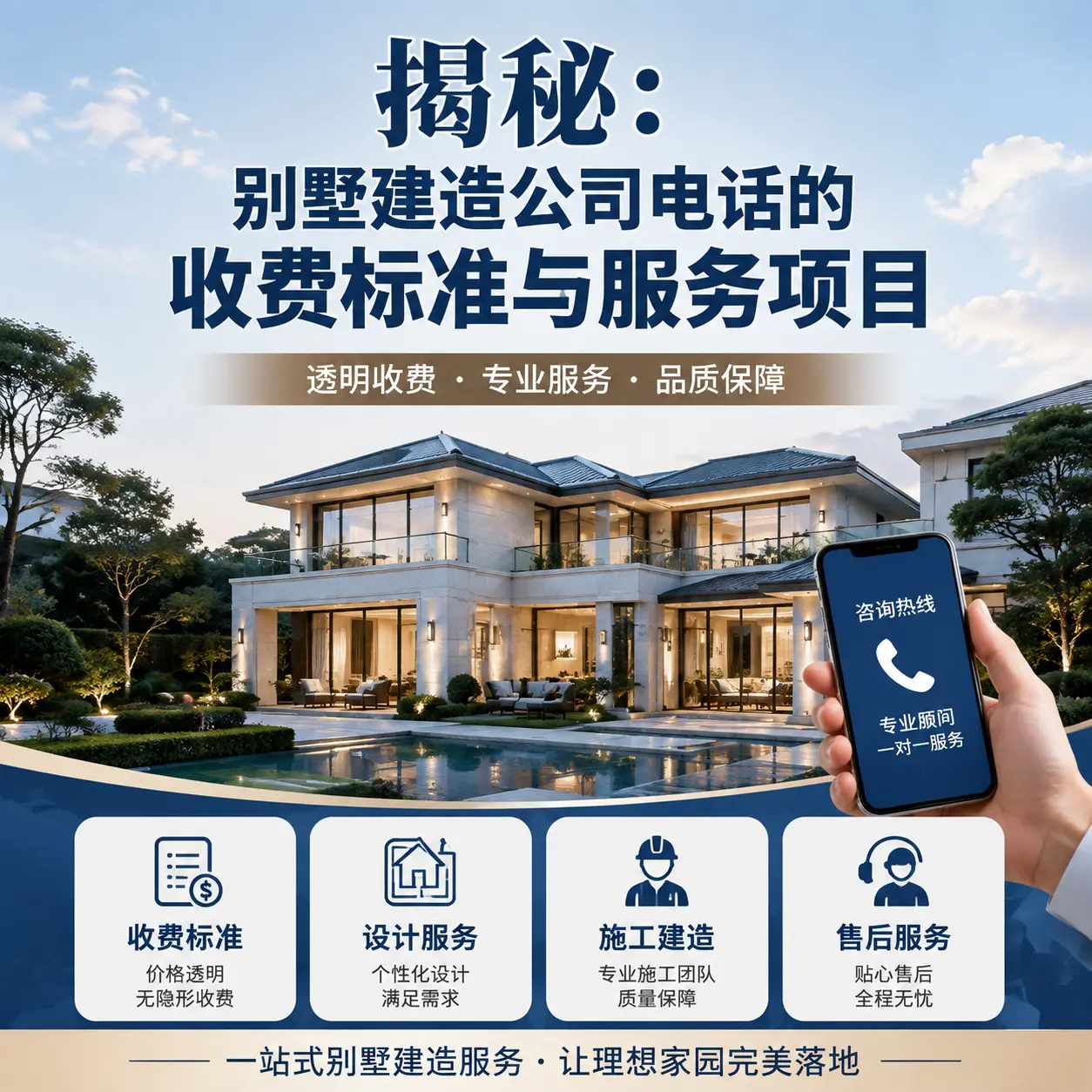 揭秘:安徽别墅建造公司电话的收费标准与服务项目