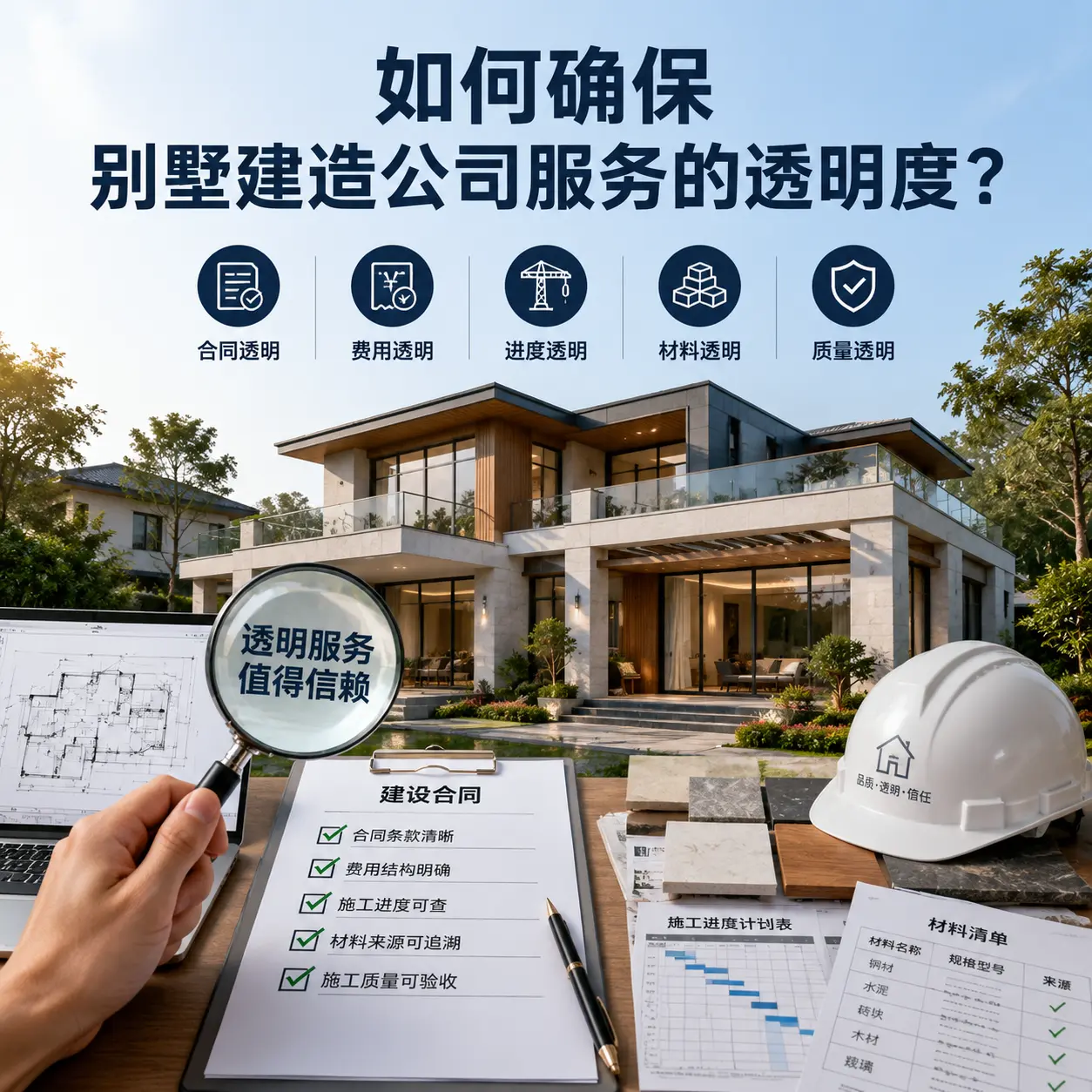 在 安徽 如何确保别墅建造公司服务的透明度？