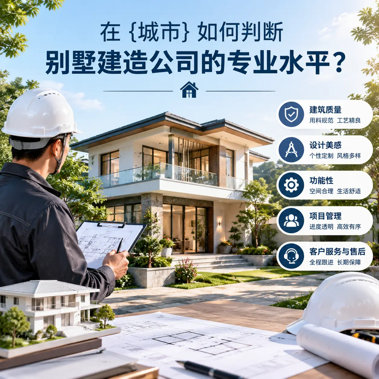 在 安徽 如何判断别墅建造公司的专业水平？