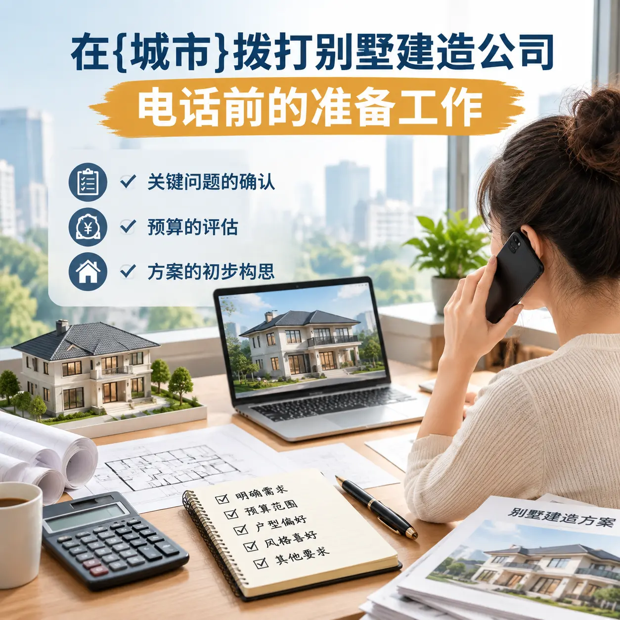 在安徽拨打别墅建造公司电话前的准备工作