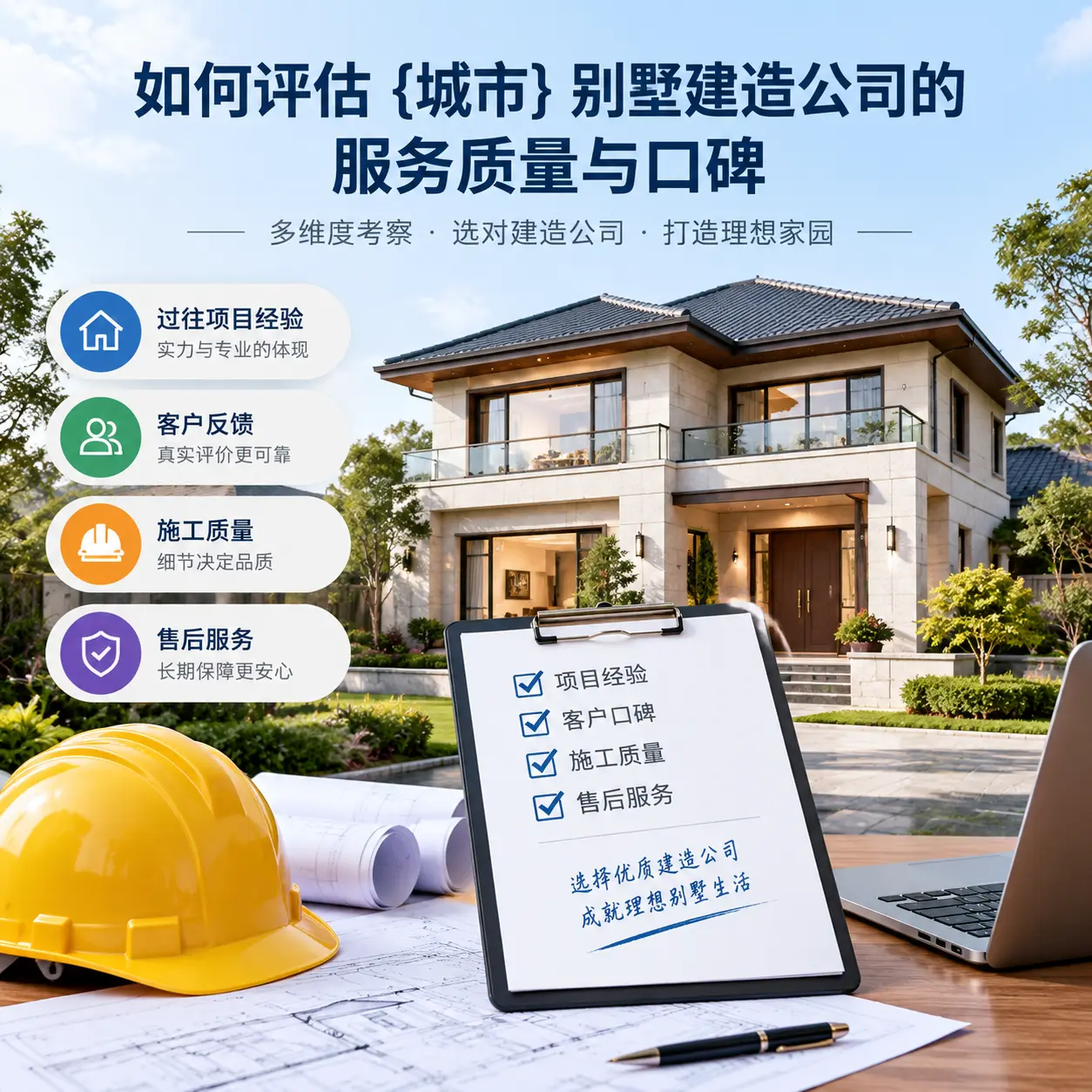 如何评估 安徽 别墅建造公司的服务质量与口碑