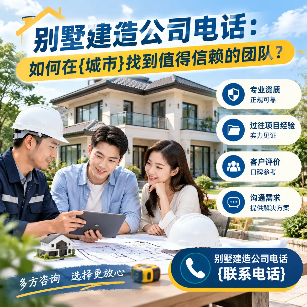别墅建造公司电话:如何在安徽找到值得信赖的团队?