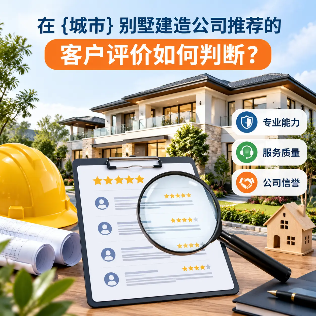 在 安徽 别墅建造公司推荐的客户评价如何判断？