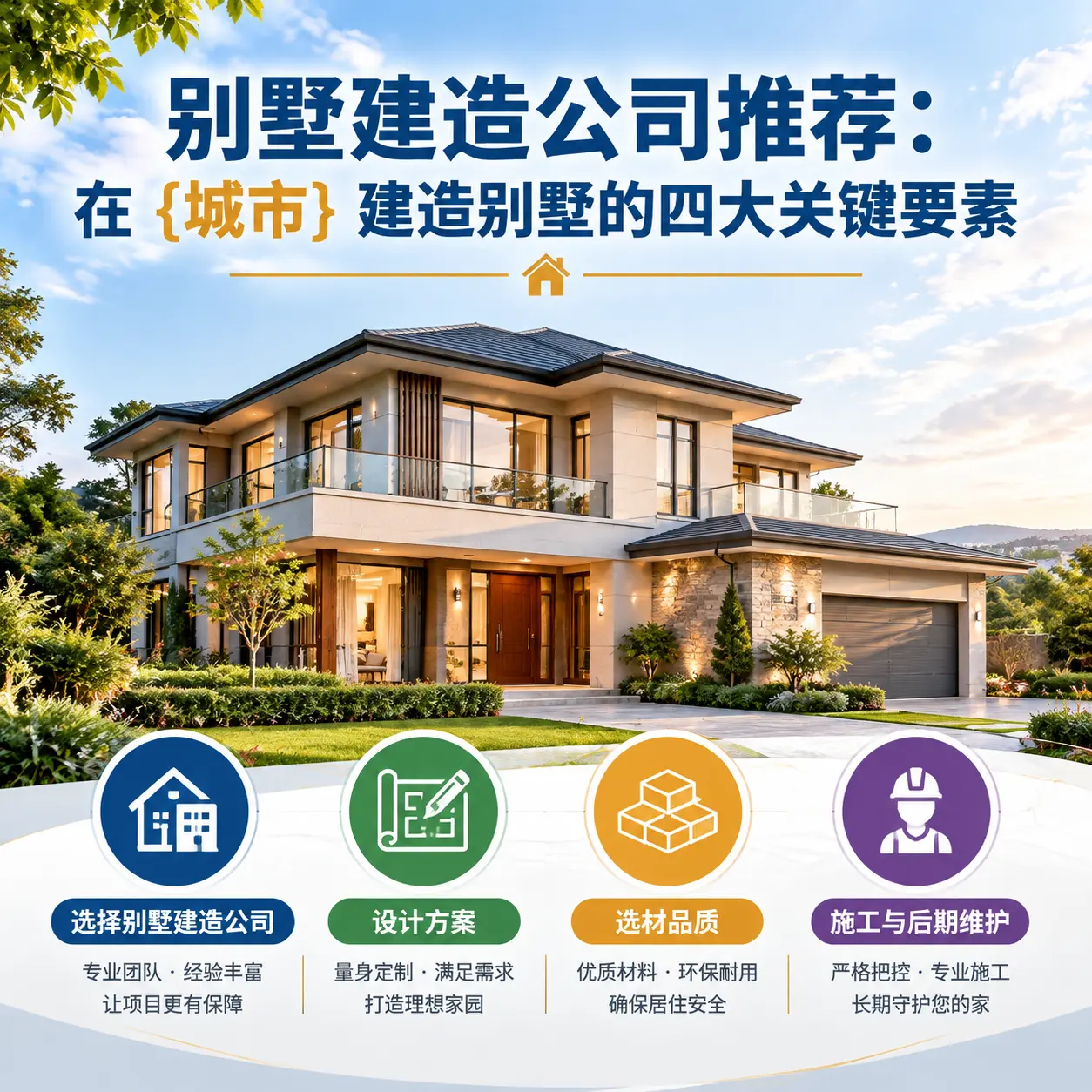 别墅建造公司推荐：在 安徽 建造别墅的四大关键要素
