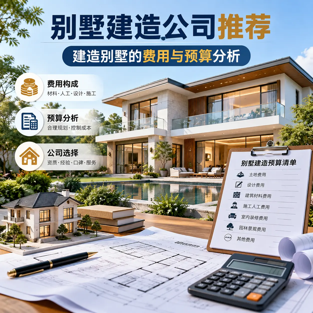 别墅建造公司推荐： 安徽 建造别墅的费用与预算分析