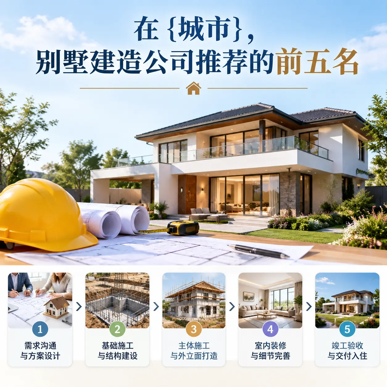 在 安徽，别墅建造公司推荐的前五名