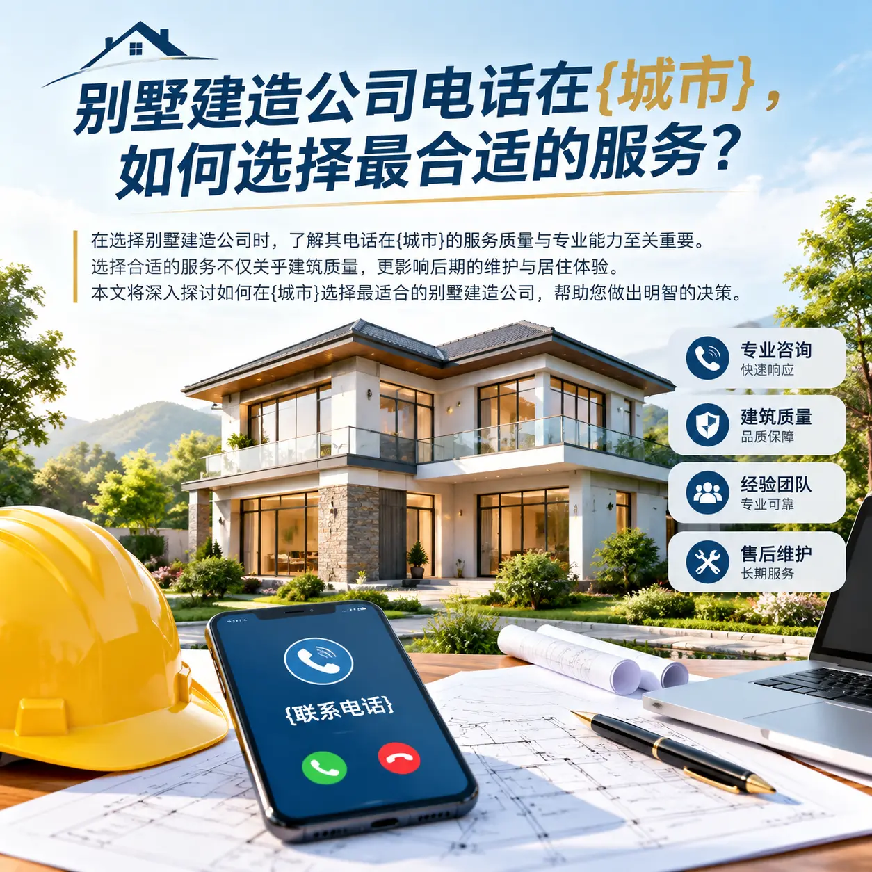 别墅建造公司电话在安徽，如何选择最合适的服务？