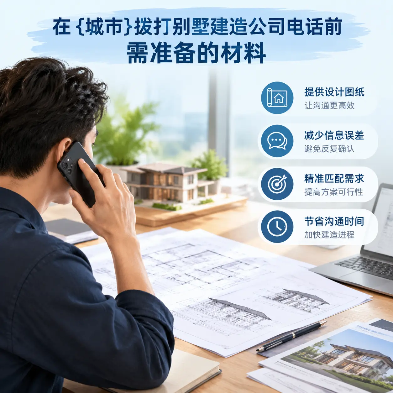 在安徽拨打别墅建造公司电话前需准备的材料