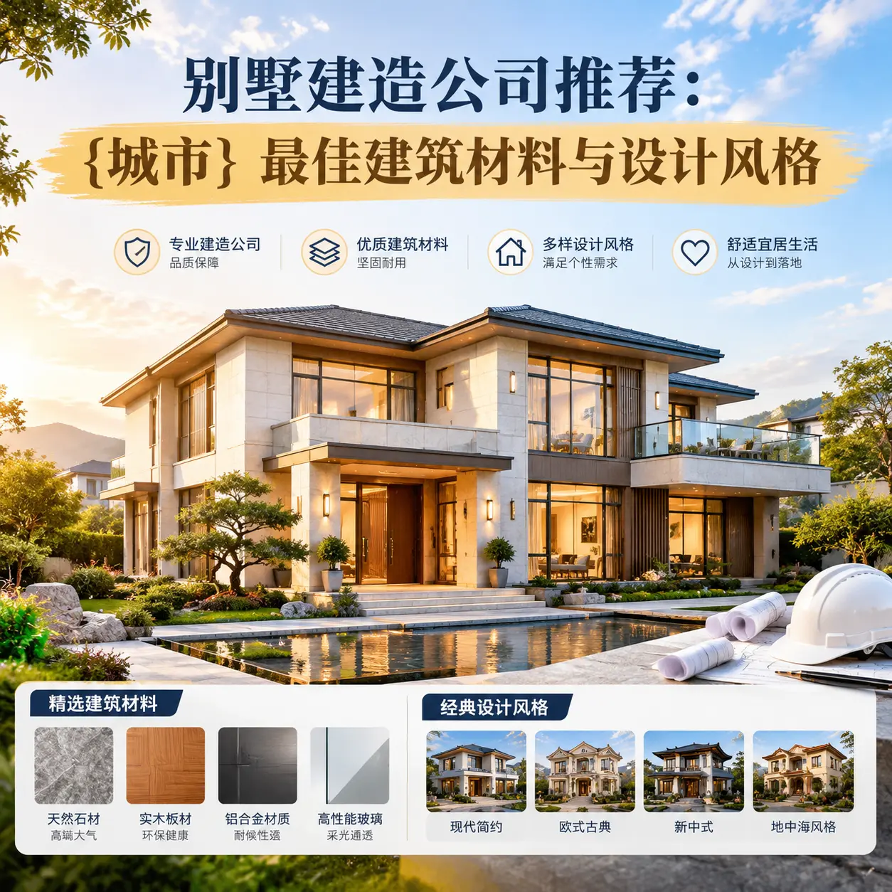 别墅建造公司推荐: 安徽 最佳建筑材料与设计风格