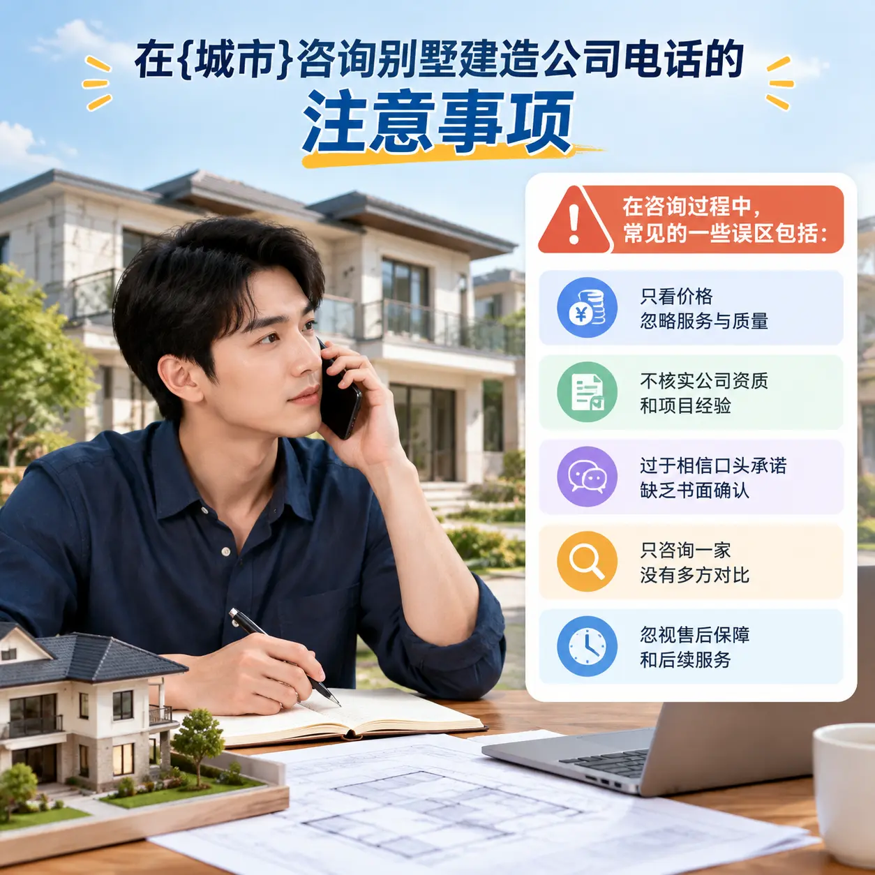 在安徽咨询别墅建造公司电话的注意事项