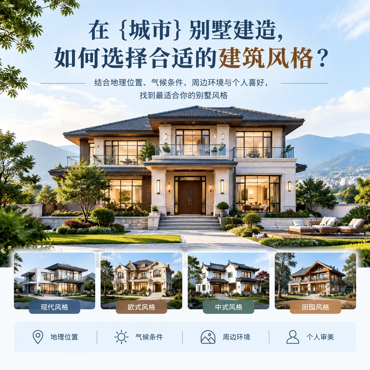 在 安徽 别墅建造，如何选择合适的建筑风格？