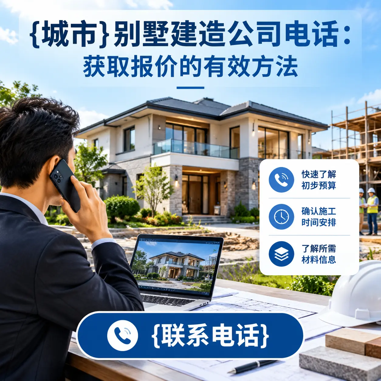 安徽别墅建造公司电话：获取报价的有效方法