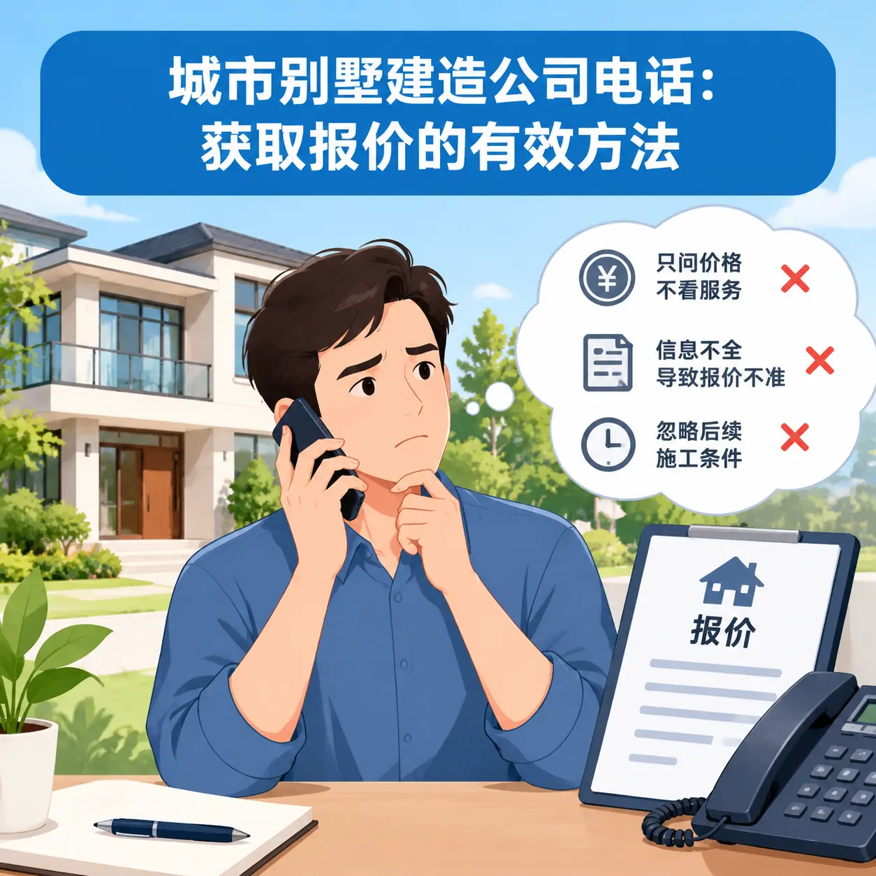安徽别墅建造公司电话：获取报价的有效方法