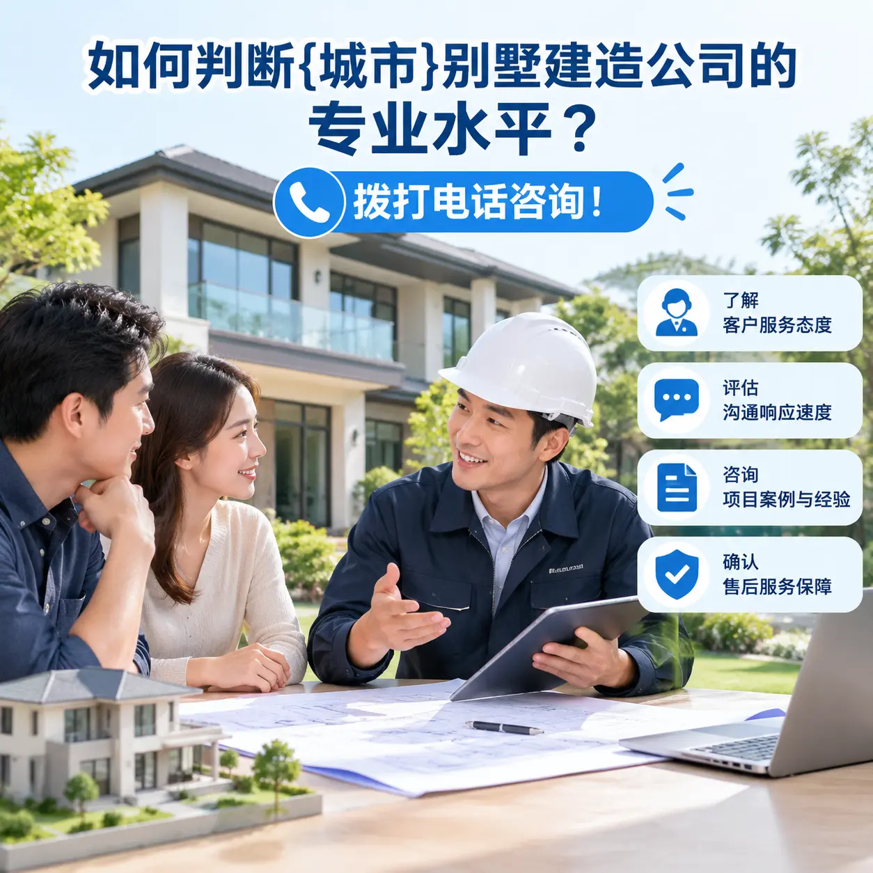 如何判断安徽别墅建造公司的专业水平?拨打电话咨询!